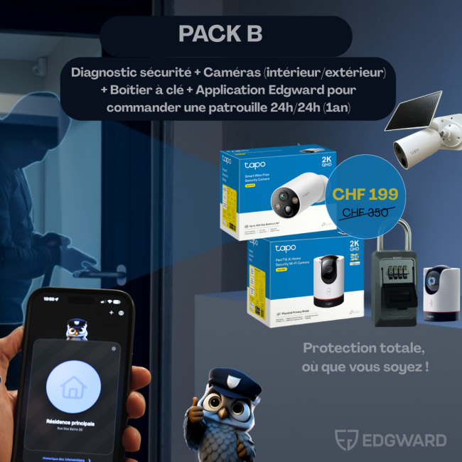 Pack B - Sécurité "basic" clé en main (uniquement membres SCCL)